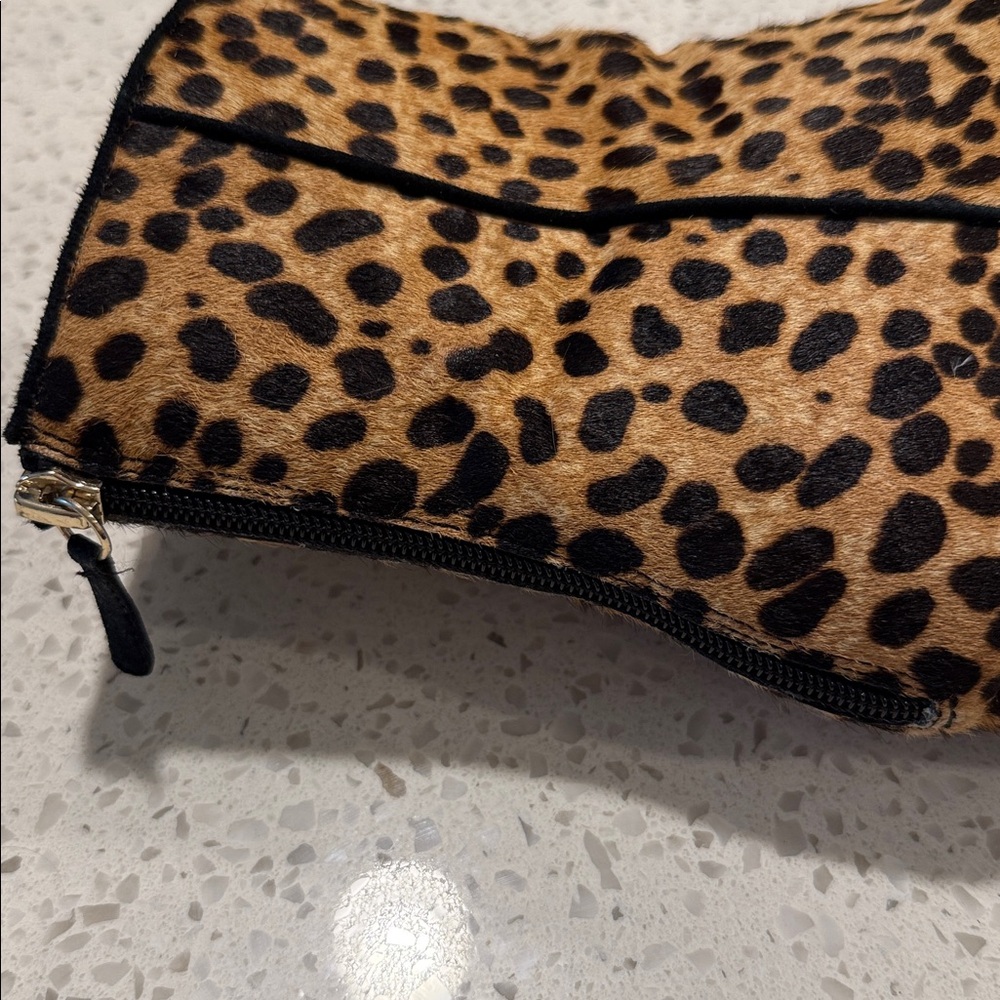 J. Crew Sadie Leopard Print Calf Hair Almond Toe Boots SZ 8.5 - Picture 5 of 7